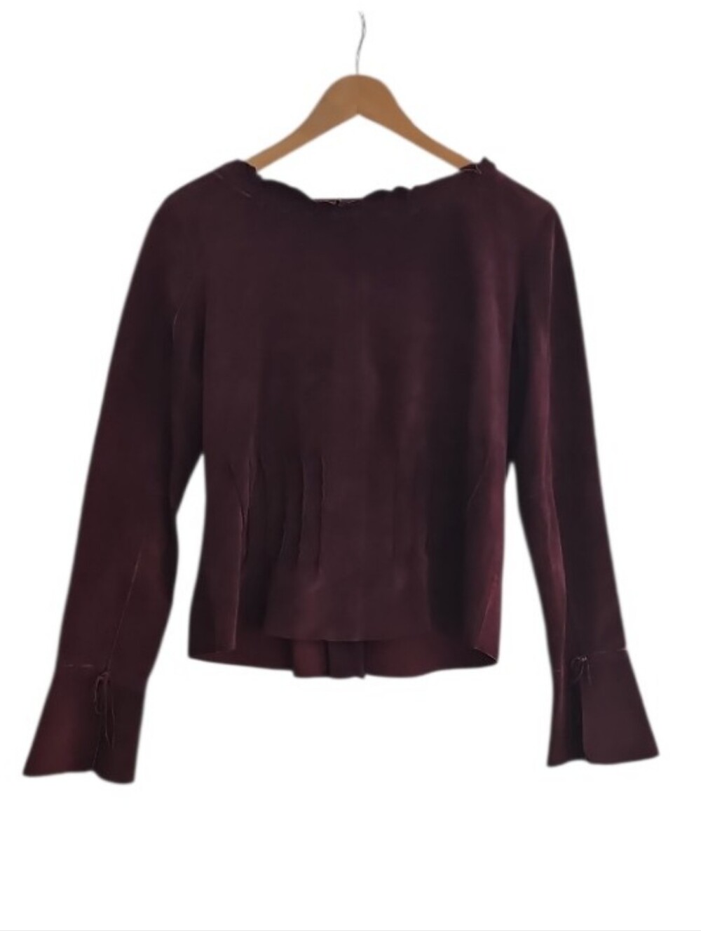 Sutton Studio Genuine Leather Jacket Women’s 10 Mauve Moto Boho Western Festival - Picture 2 of 16